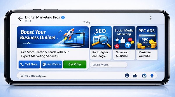 RCS business messaging illustration